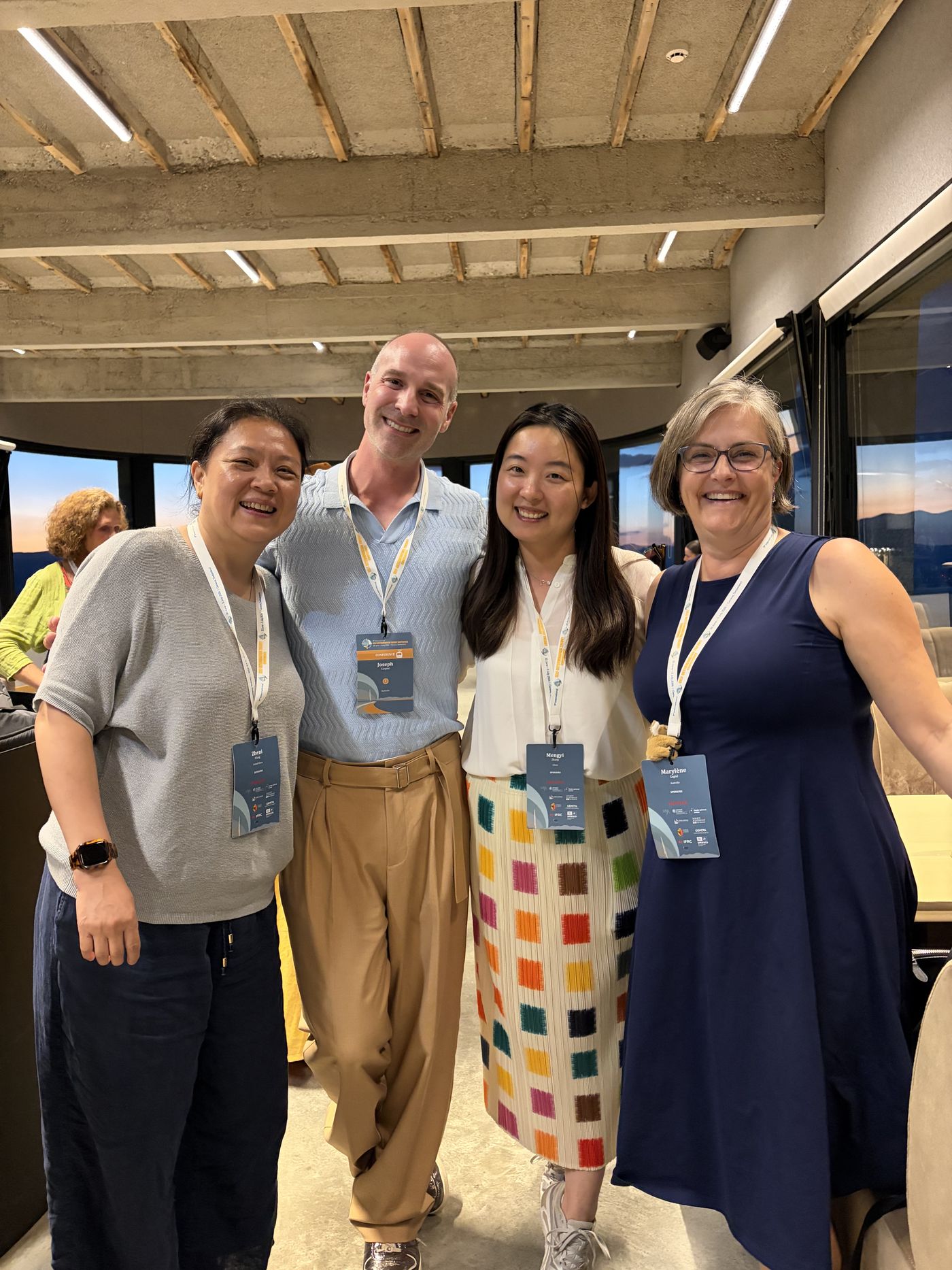 With SDT research colleagues at the 2026 Geneva conference